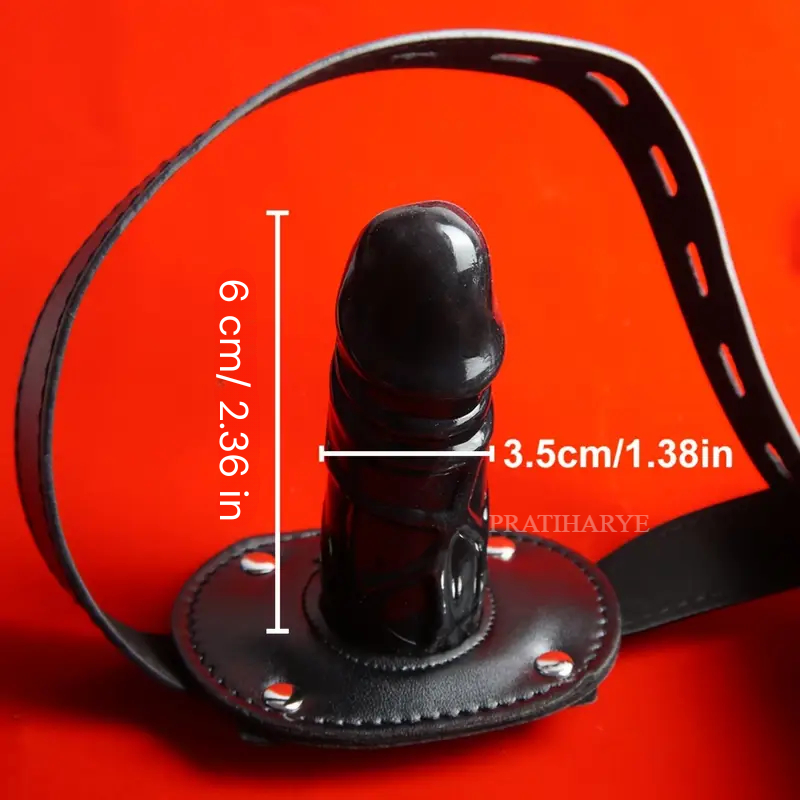 PU Leather Head Hood Blindfold Bondage