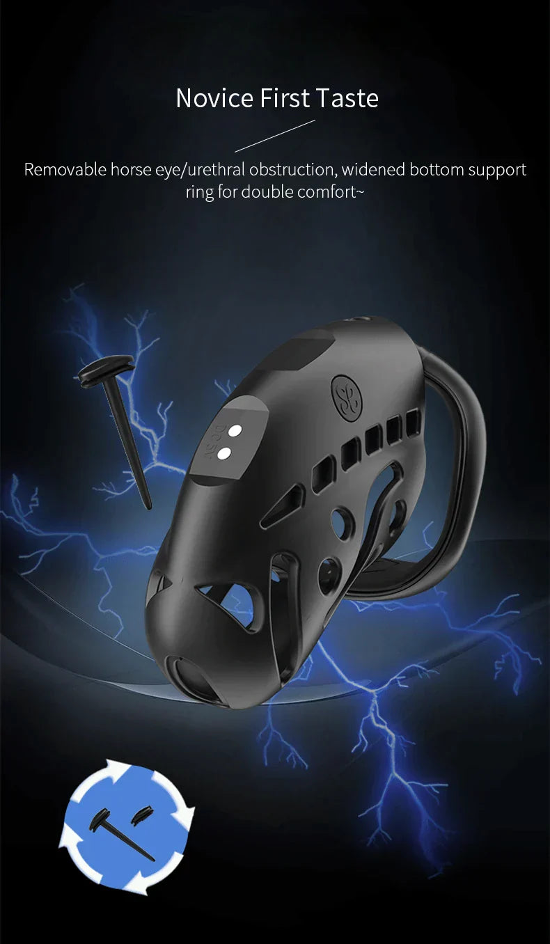 Premium Lockin Wireless Remote Electric Chastity Cage