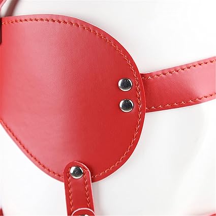 Leather Eye mask with Mouth Gag Ball