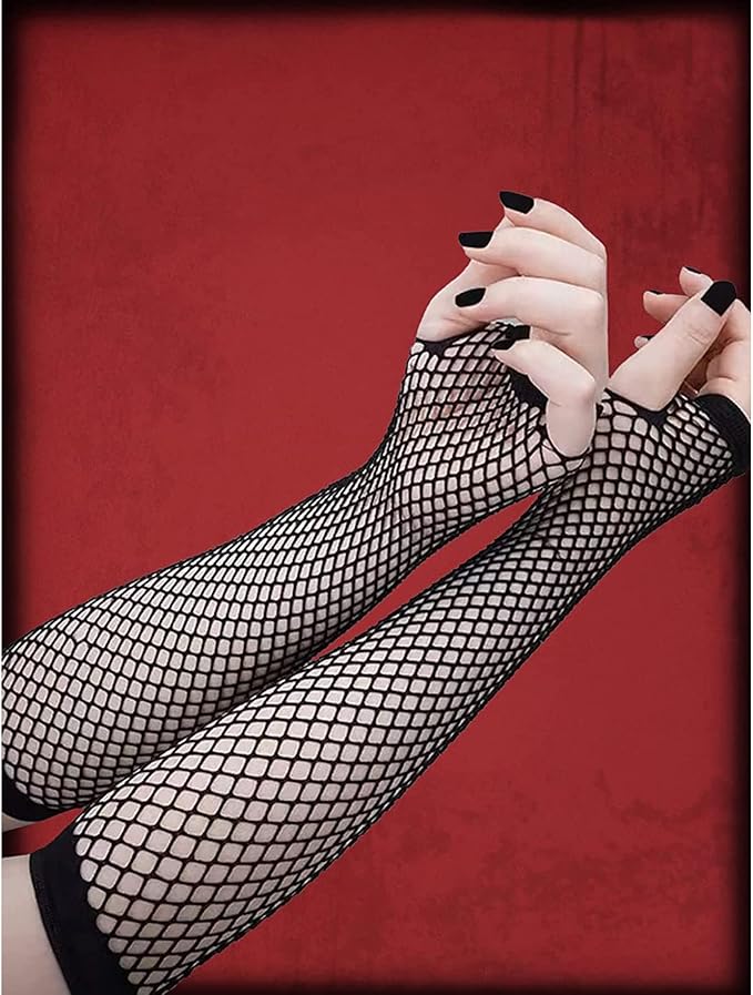 Fishnet Long Arm Gloves