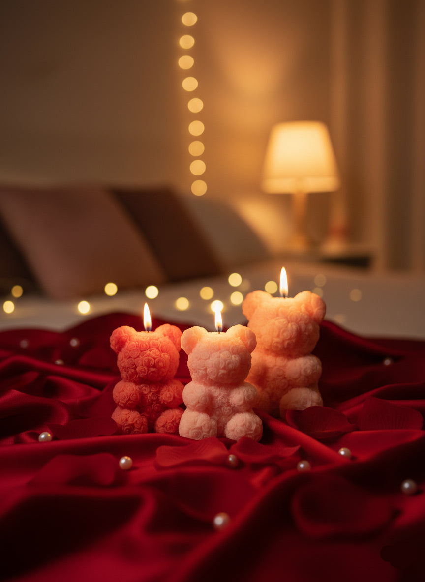 Scented Teddy Bear Low Temperature Candle