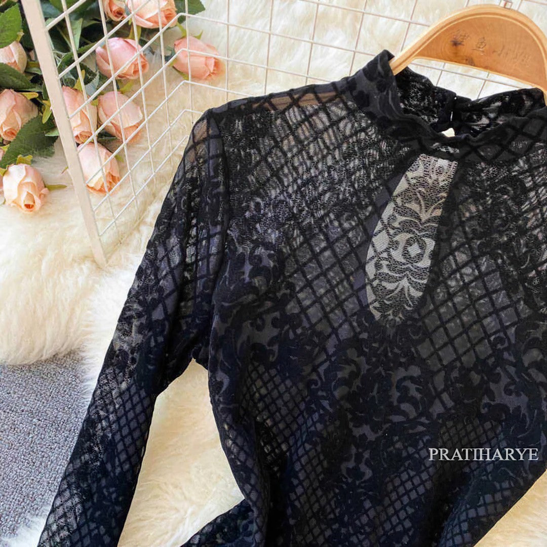 Viral Embriodery Lace bodysuit and top - Pratiharye