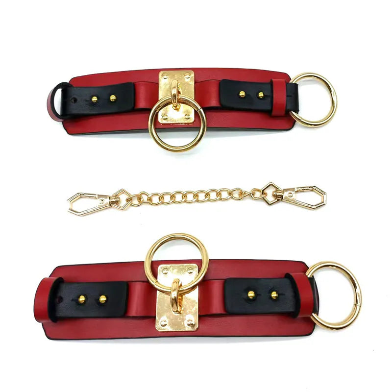 Premium Crimson Bond Chain Handcuffs