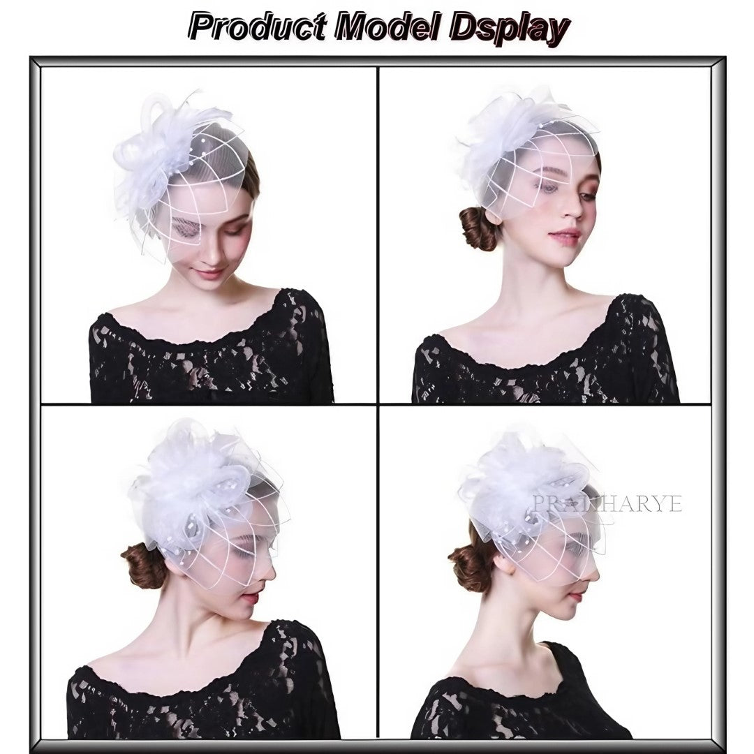 Polka Dot Mesh Fascinator Hat/Headpiece