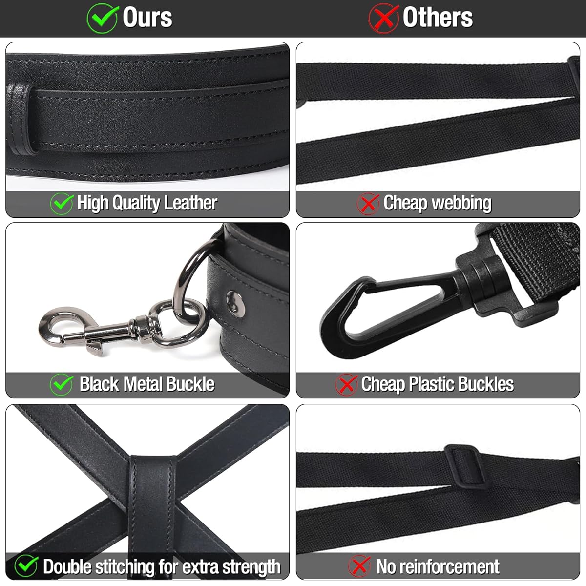 BDSM Harness with Handcuffs Ankle Cuff Front Back Bondage