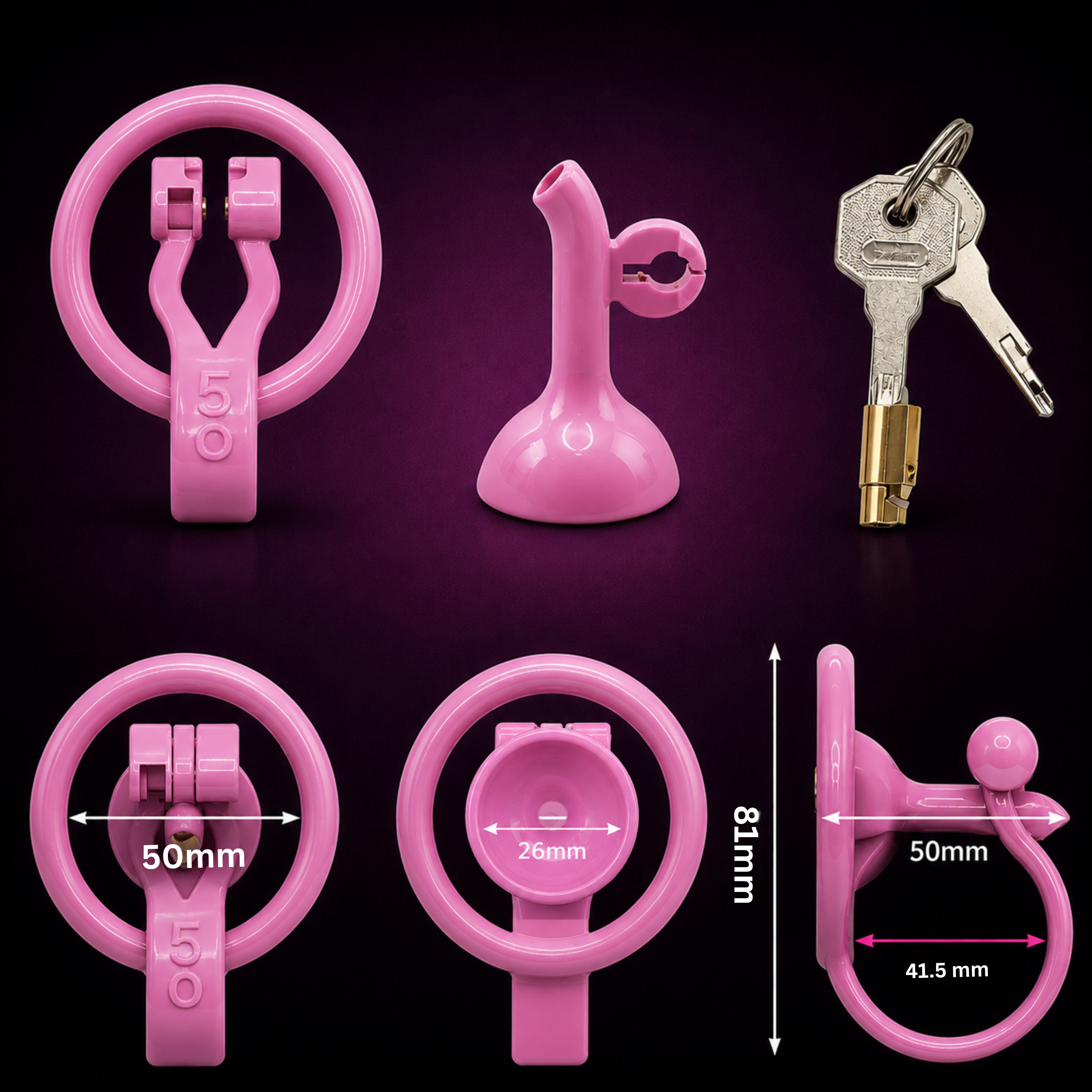 Male Inverted PVC Chastity Cage