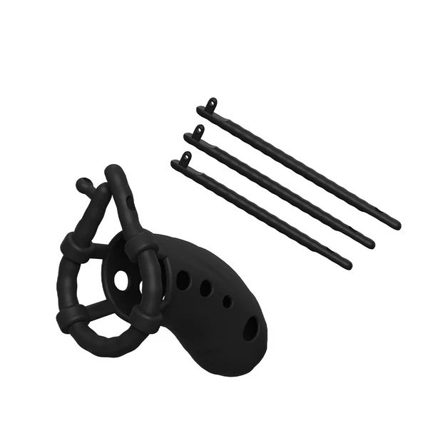 Male Silicone Chasity Cage lock