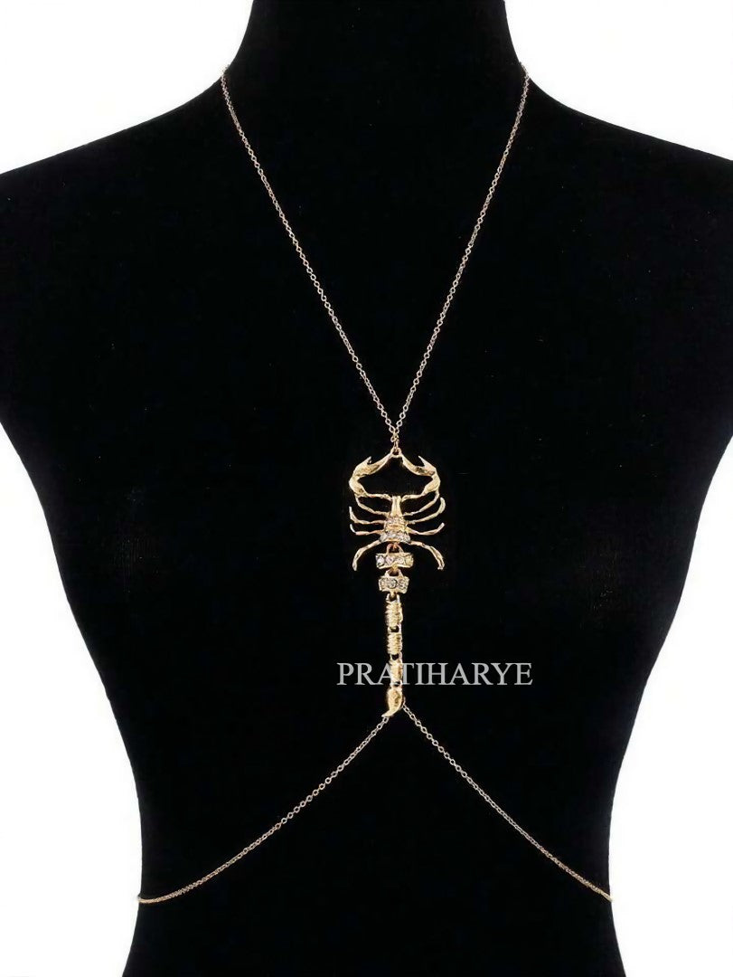 scorpian chest jewellery - Pratiharye