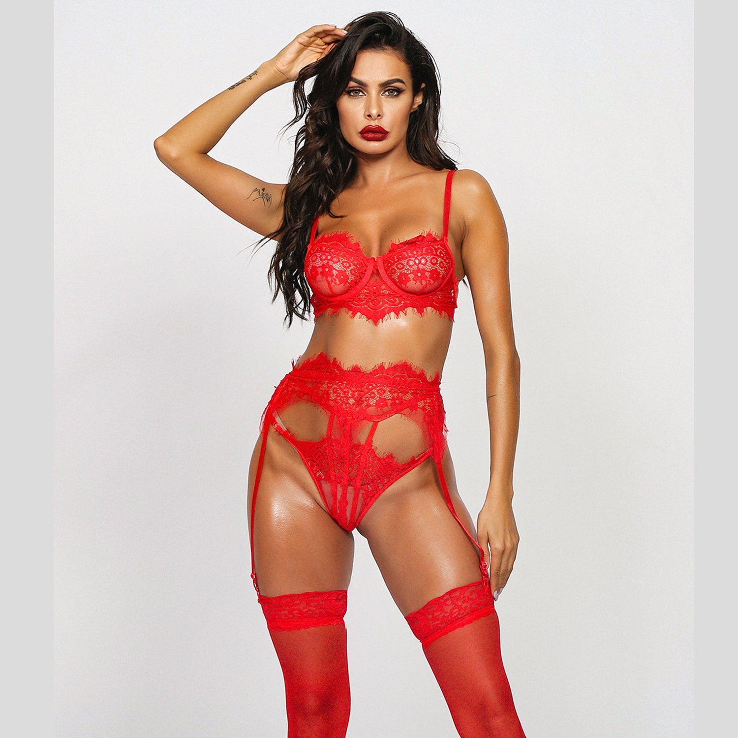 Eye Lace Garter Set - Deal Product