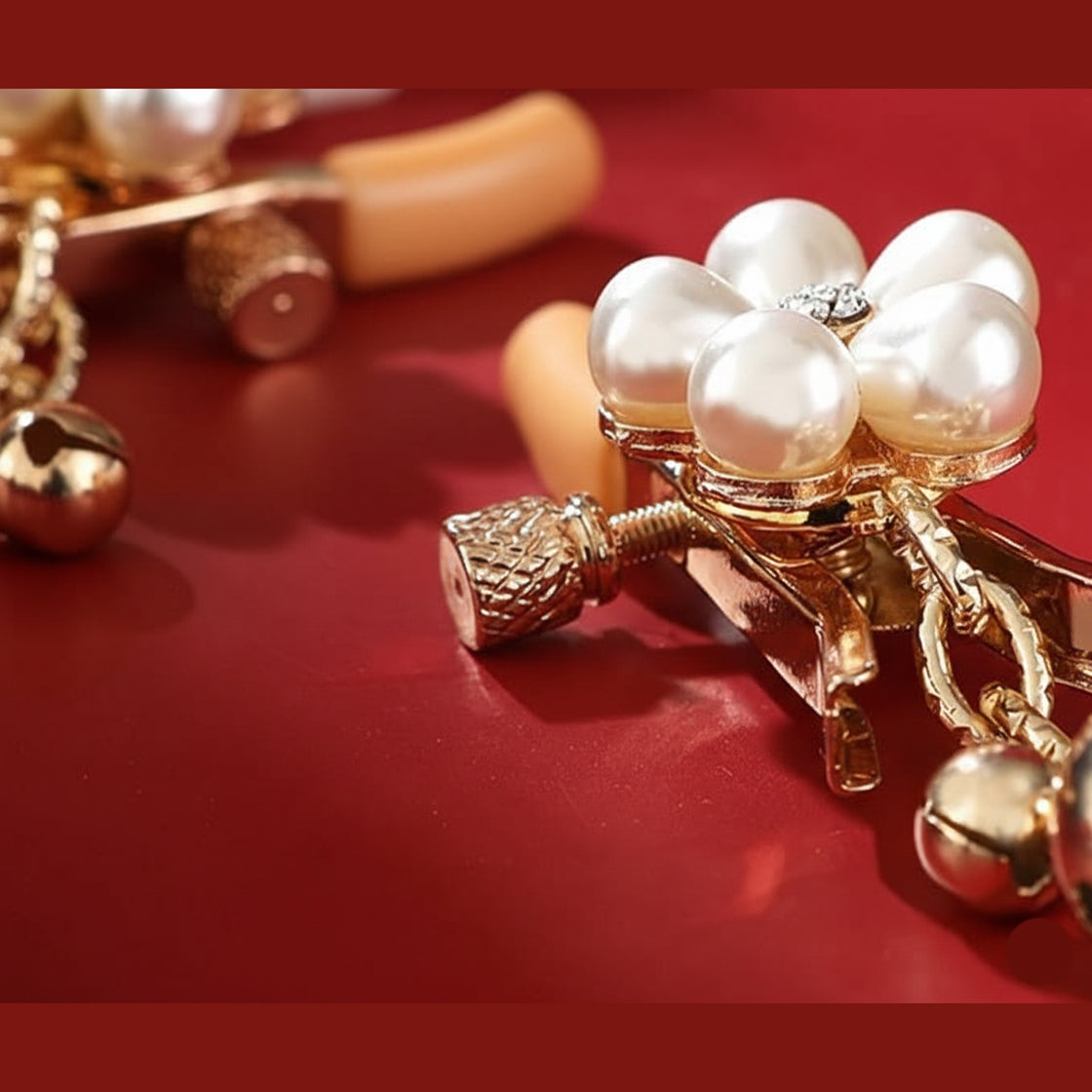 Premium Rhinestone & Hanging Bell Nipple Clamps