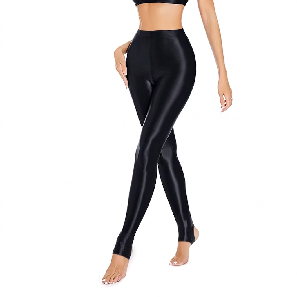 Sexy Shiny Leg Cut Legging/Stocking