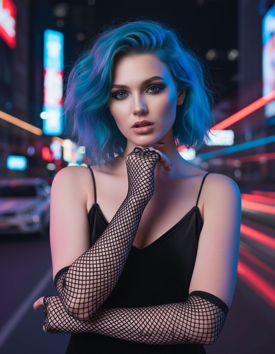Fishnet Long Arm Gloves