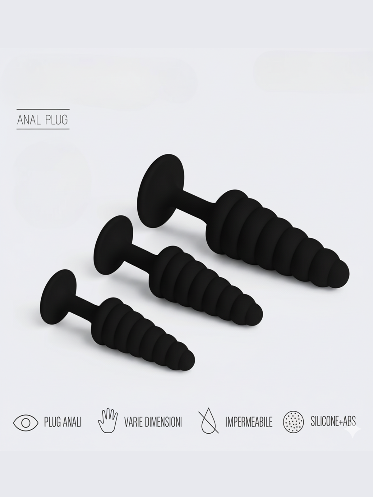 Premium Silicone Bead Anal/Butt Plug - Pack of 1