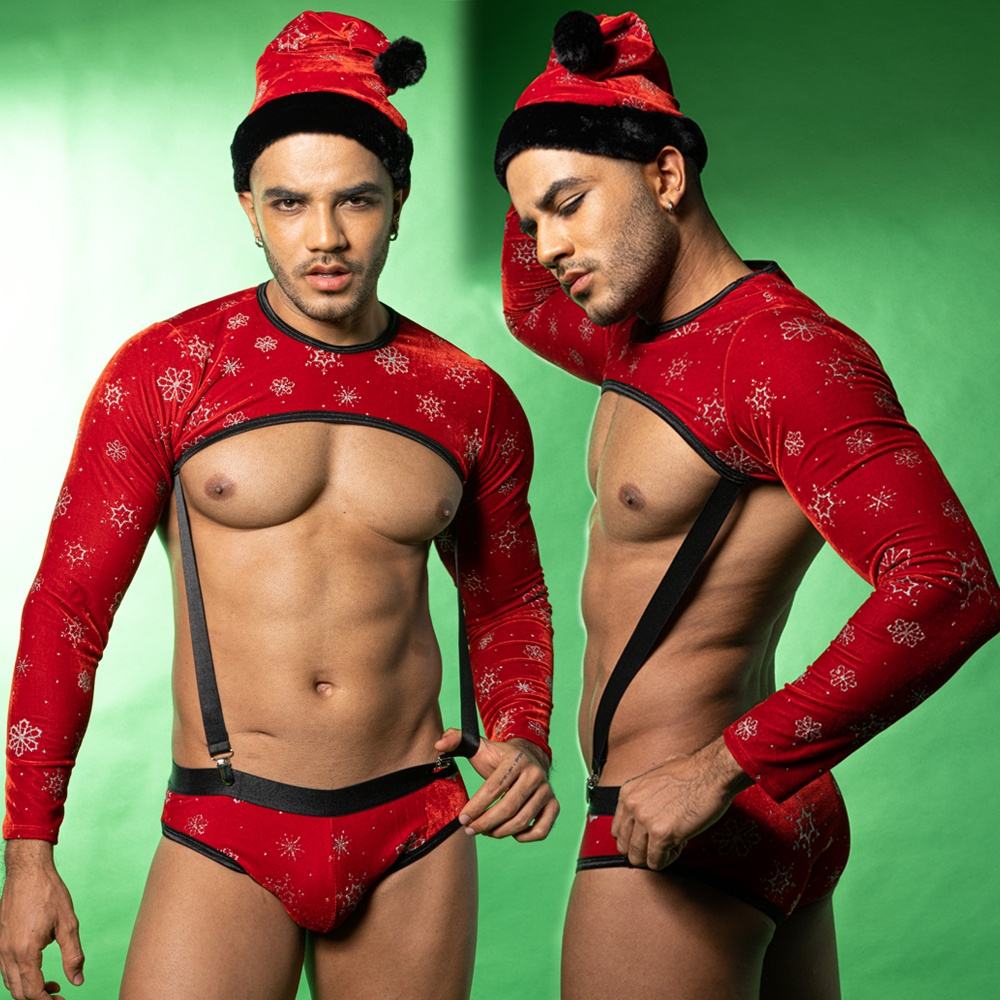 Red Santa Roleplay Costume Set