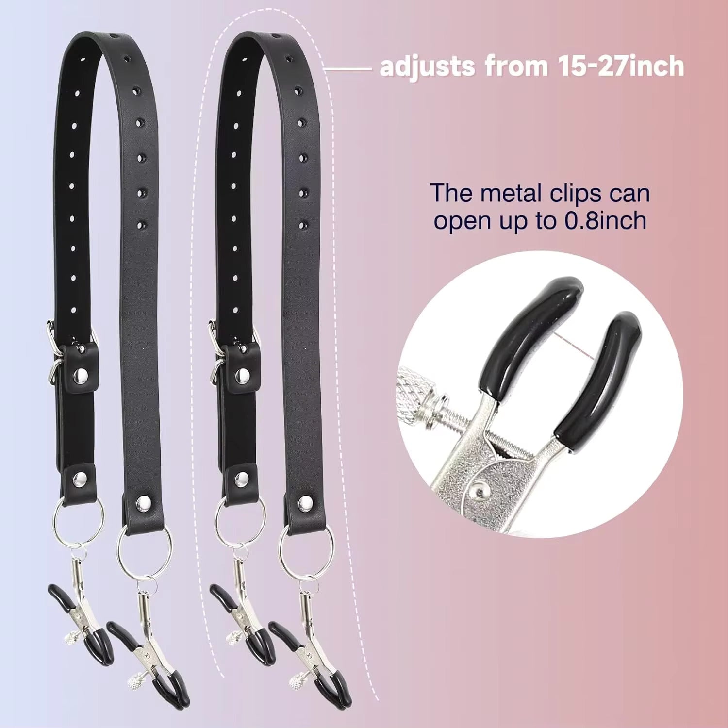 Clitoral Clamps with Straps