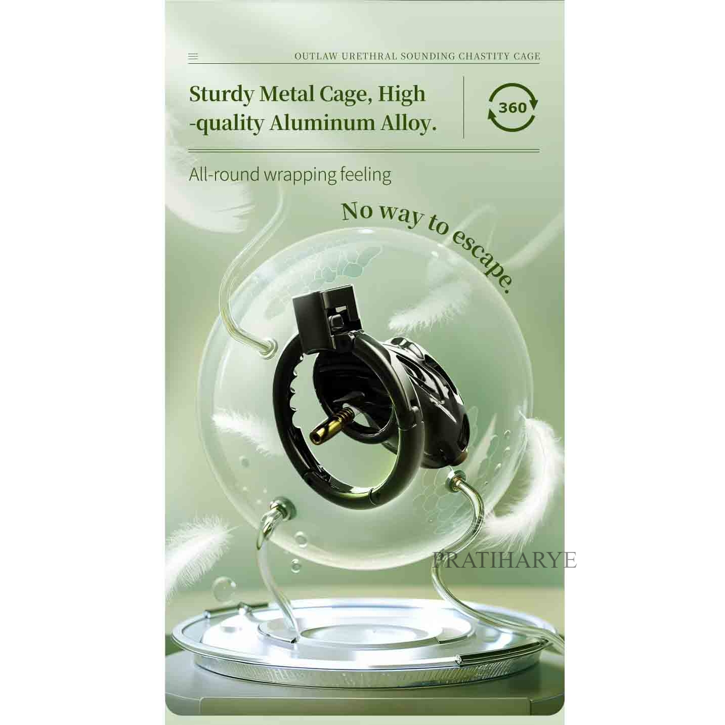 Luxury Stainless Steel Chastity Cage For Men