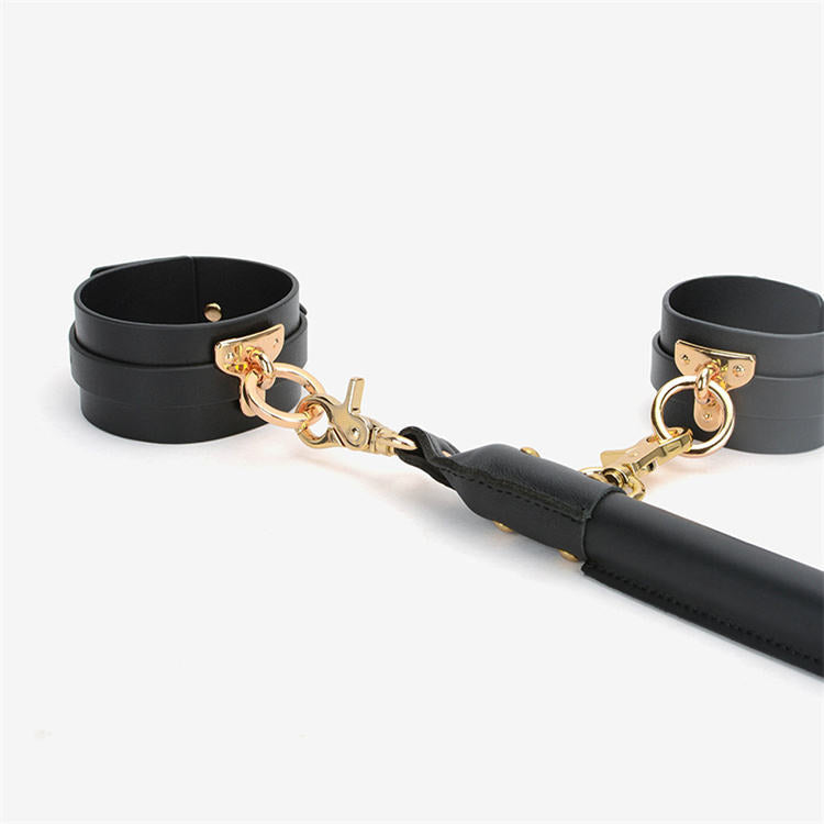 Luxury PU Leather Spreader Bar with Hand & Anklecuff