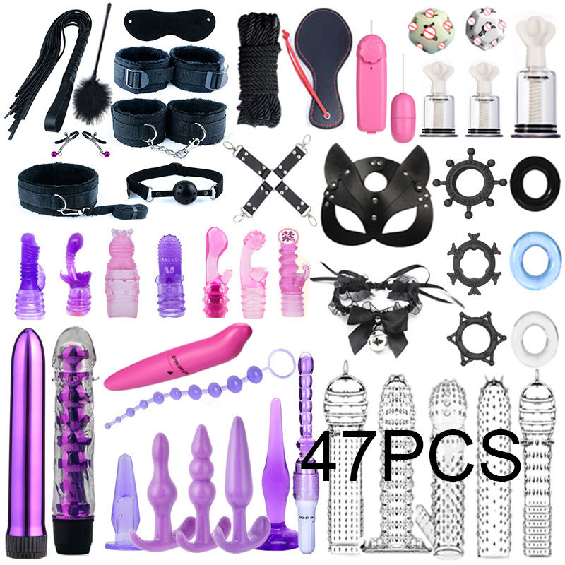 47PCS Couples Intimacy & Bondage Play Set