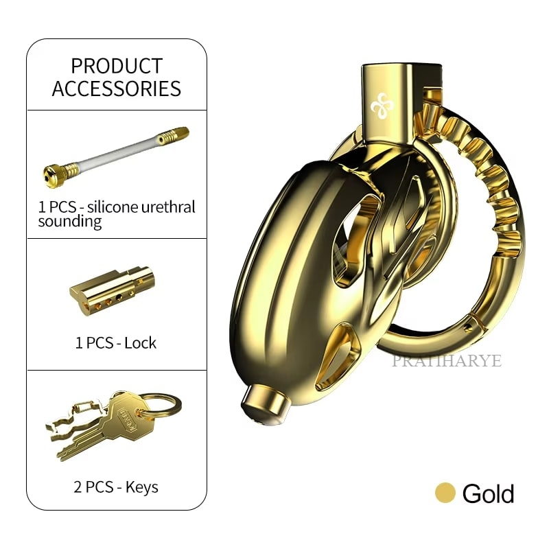 Luxury Stainless Steel Chastity Cage For Men