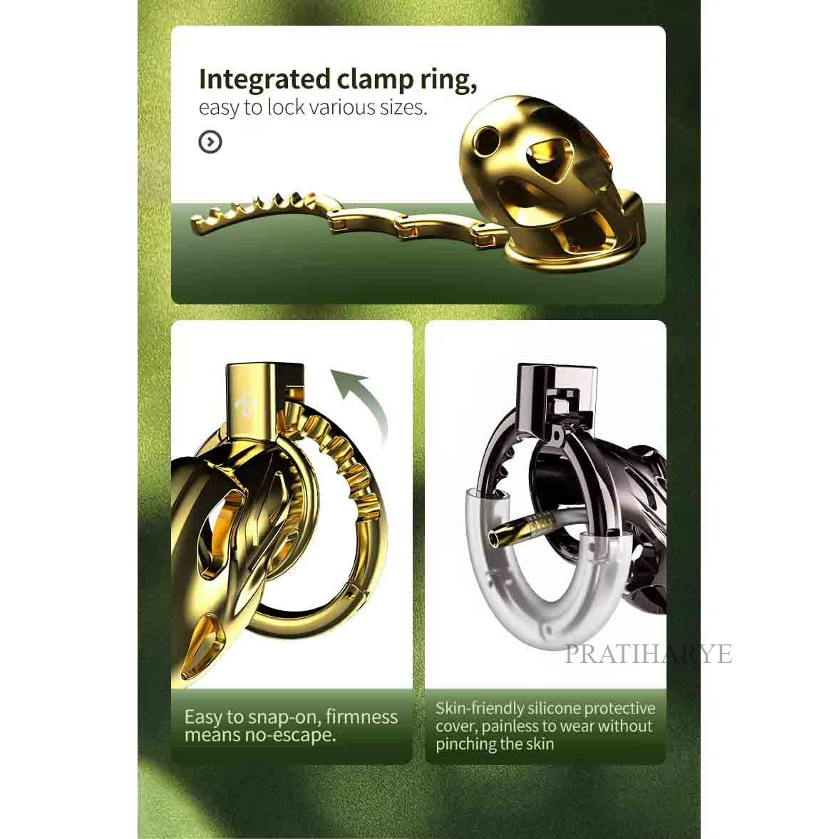 Luxury Stainless Steel Chastity Cage For Men