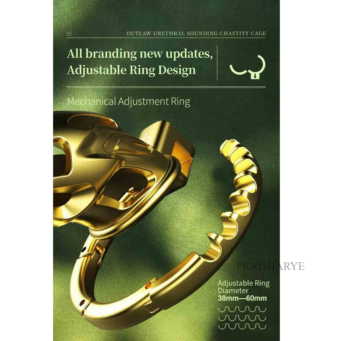 Luxury Stainless Steel Chastity Cage For Men