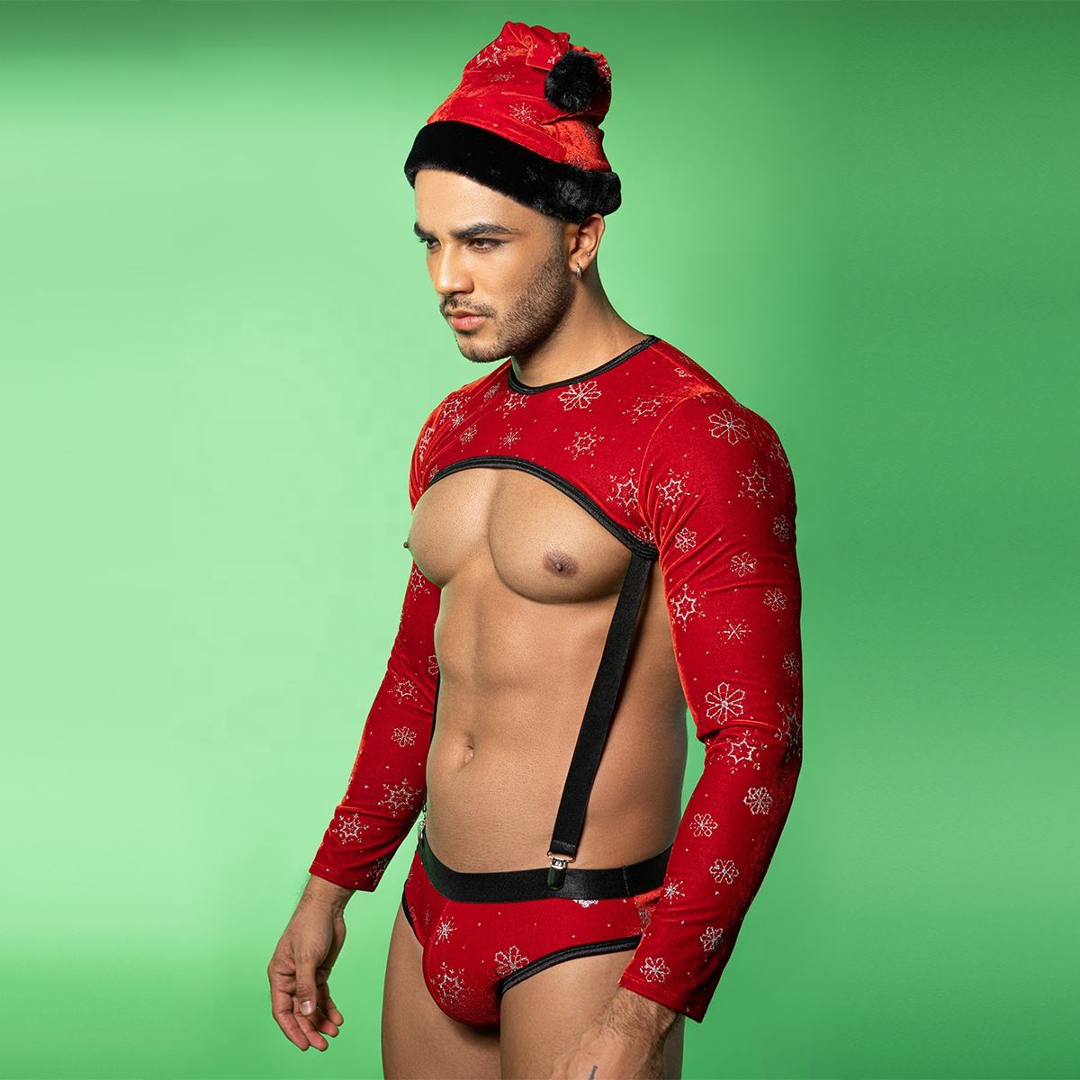 Red Santa Roleplay Costume Set