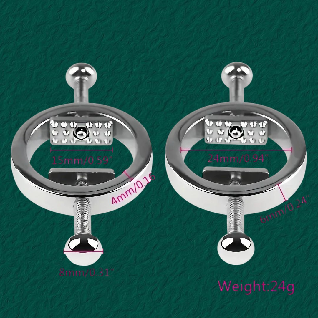 Adjustable Nipple Clamps Screw & Spring