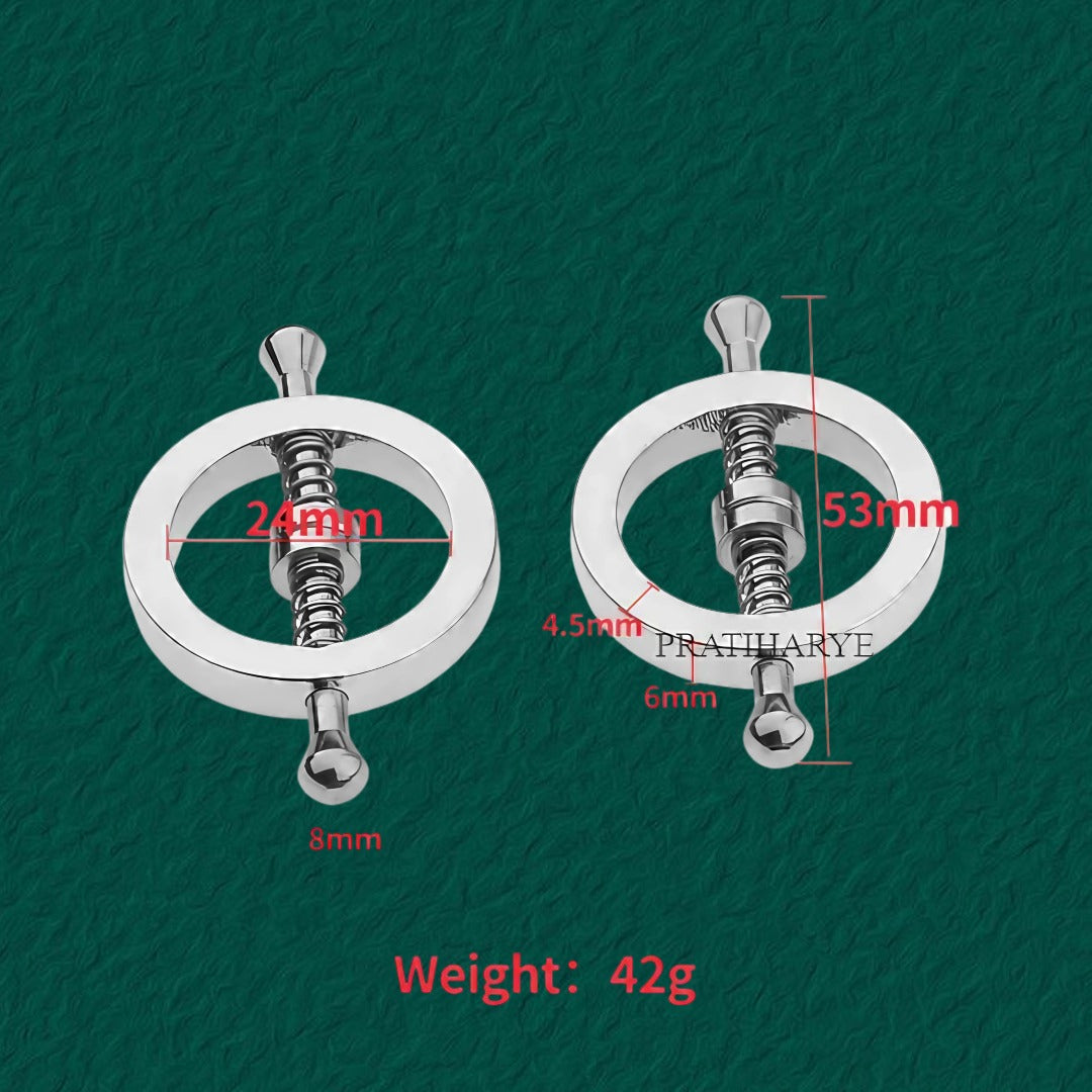 Adjustable Nipple Clamps Screw & Spring