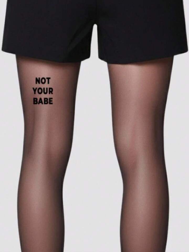 Statement Tights - Not Your Babe