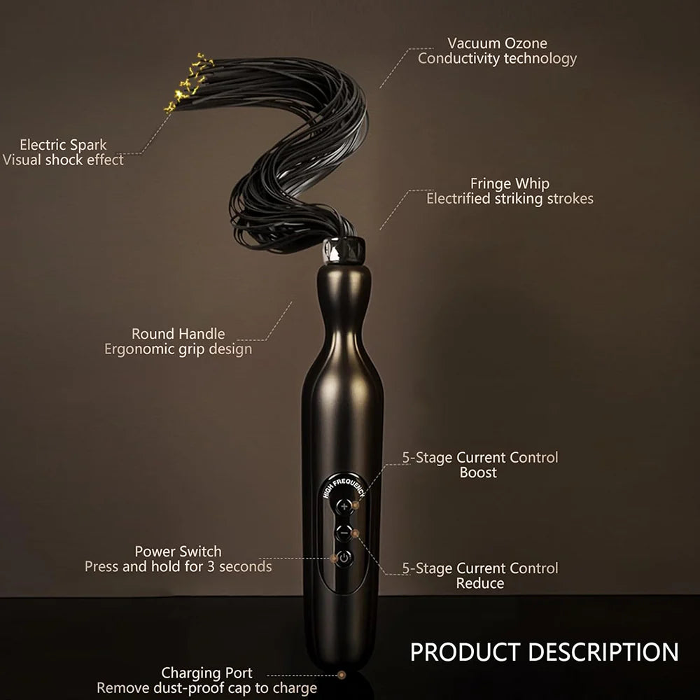 Premium Punishment Electroshock Training Whip