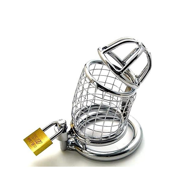 Mesh chastity cage, stainless steel mesh cage, breathable metal chastity cage, premium steel cage, male chastity lock, Pratiharye Metal Mesh Stainless Steel Chastity Cage
Metal Mesh Design Stainless Men Chasity Cage