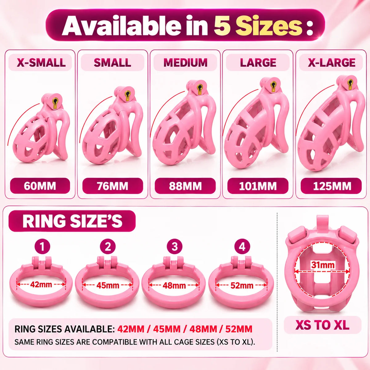 Cobra Chastity Cage 2.0 – Lockable Male Device