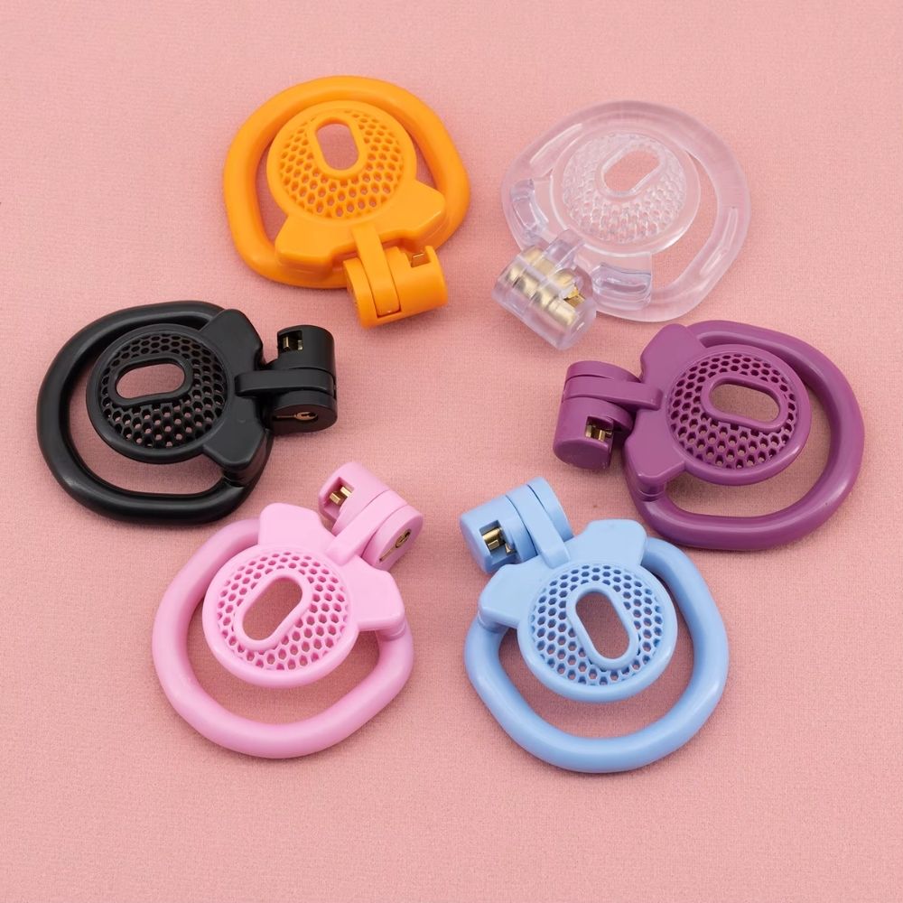 Flat pl,astic chastity cage, lightweight male chastity cage, resin chastity cage, male locking device, flat chastity lock, Pratiharye Plastic Flat Chastity Cage
Plastic Flat Chastity Cage