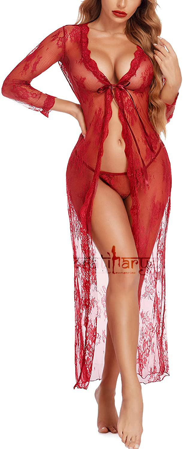 Front Open Long Robe