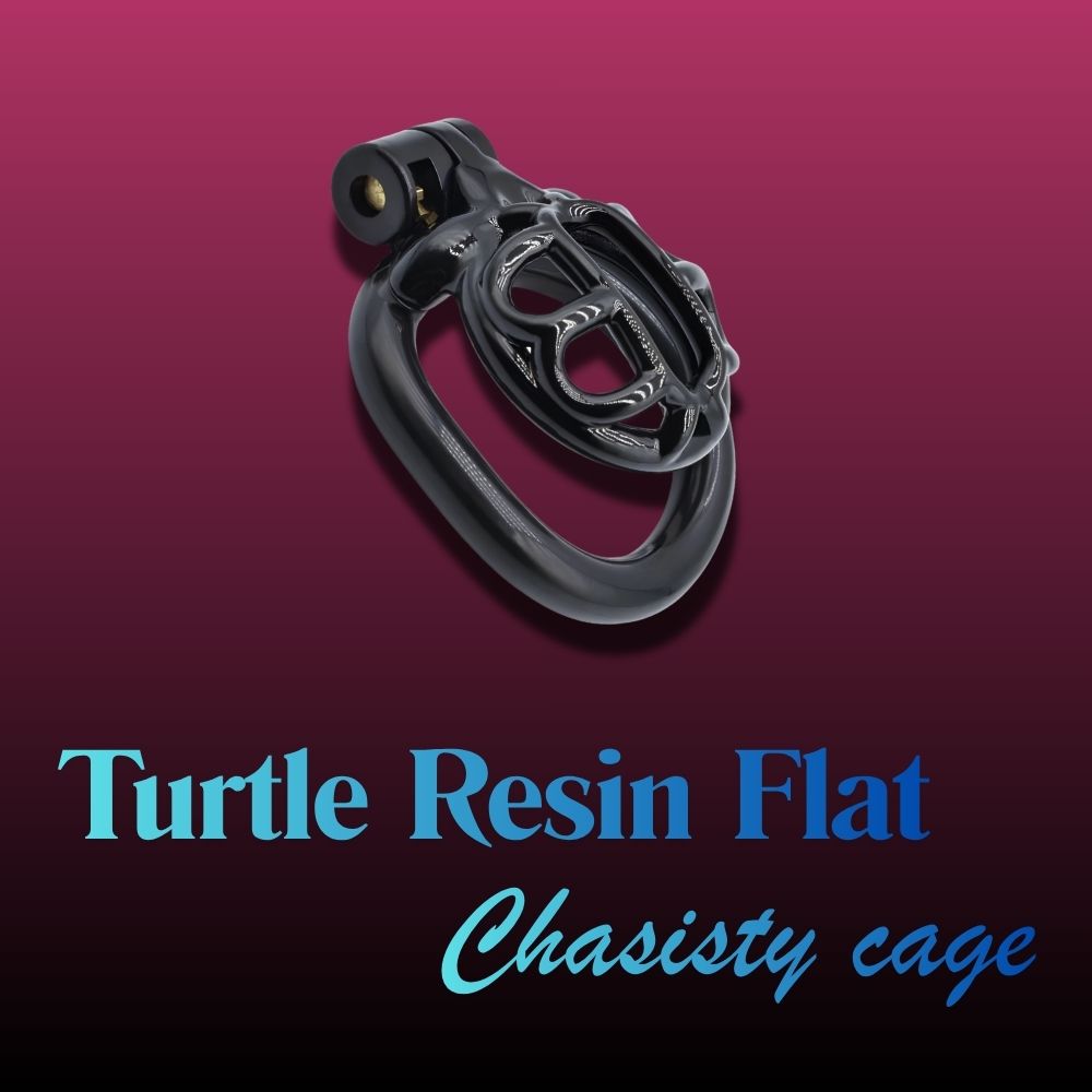 Resin chastity cage, turtle chastity cage, flat chastity cage, 4-ring chastity cage, male resin lock, Pratiharye Turtle Resin Chastity Cage
Premium Turtle Flat Resin Chastity Cage with 4 Rings