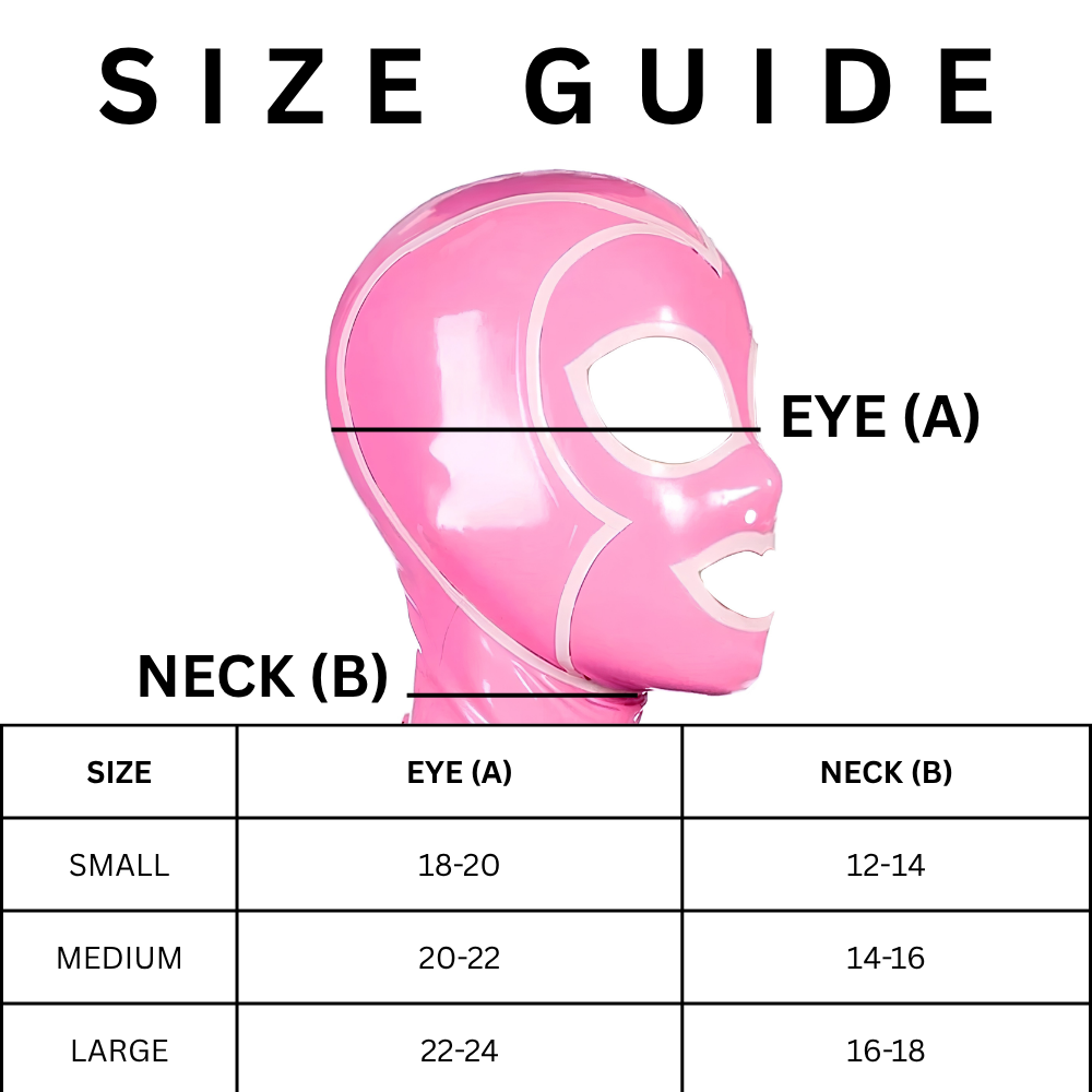 Premium Mold Handmade Latex Original Mask Hood for Women