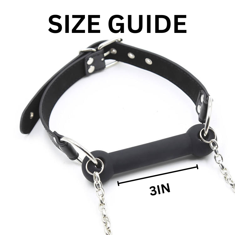 Dog Bone Mouth Gag & Leash