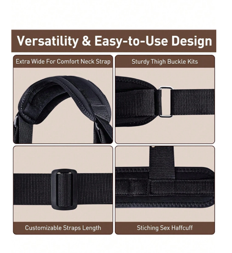 BDSM Adjustable Restraint Adult Handcuffs Split Legย