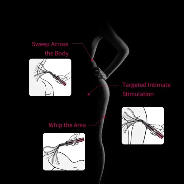 Premium Electric Shock Magic Wand Electro Whip & Glass Rod