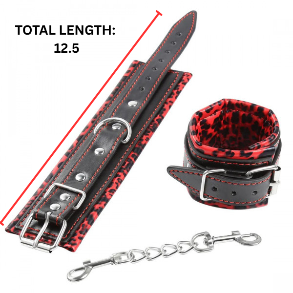 Pu leather Tiger-Print Handcuff