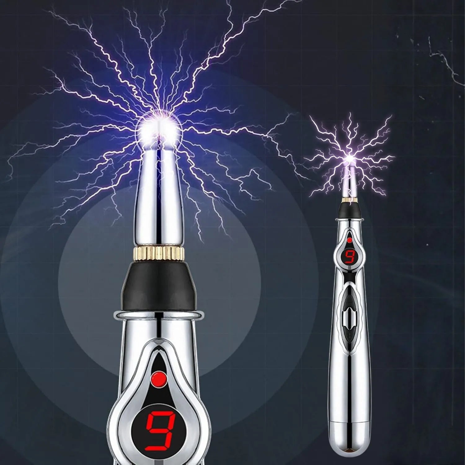 Electric Head Plastic Massager Pen