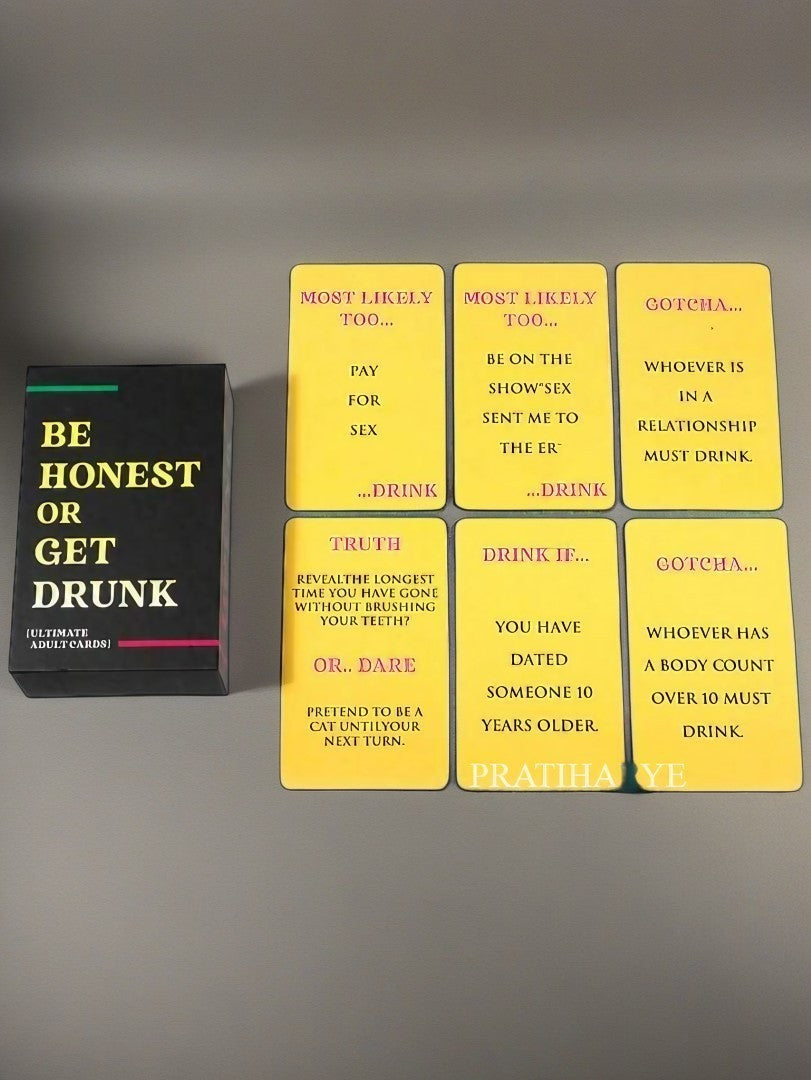 Be Honest Or Get Drunk Card Game