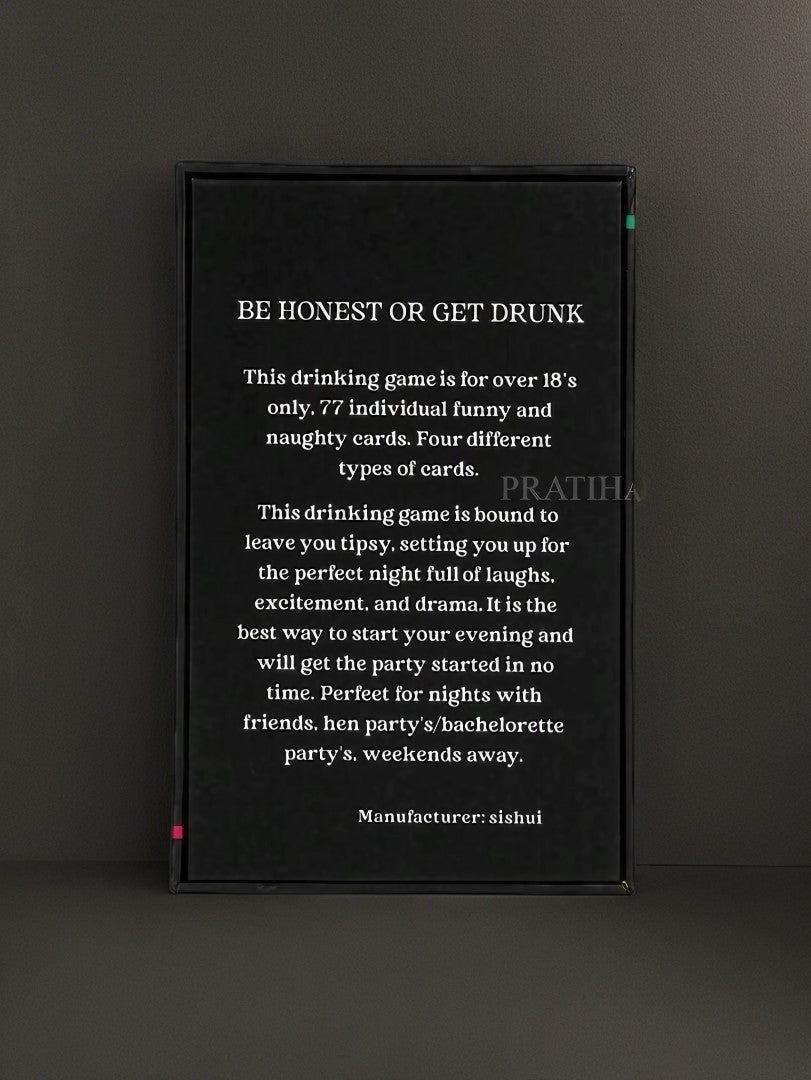 Be Honest Or Get Drunk Card Game