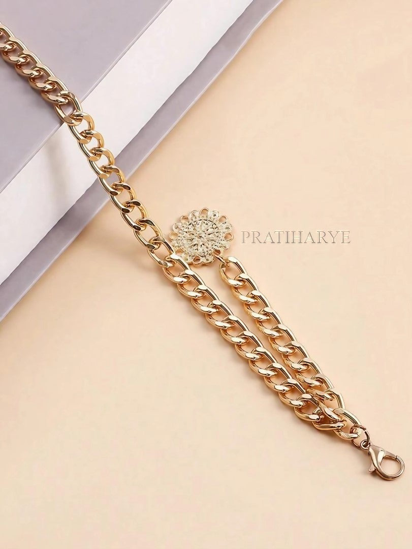 Single Layer Thick Aluminum Tummy Chain
