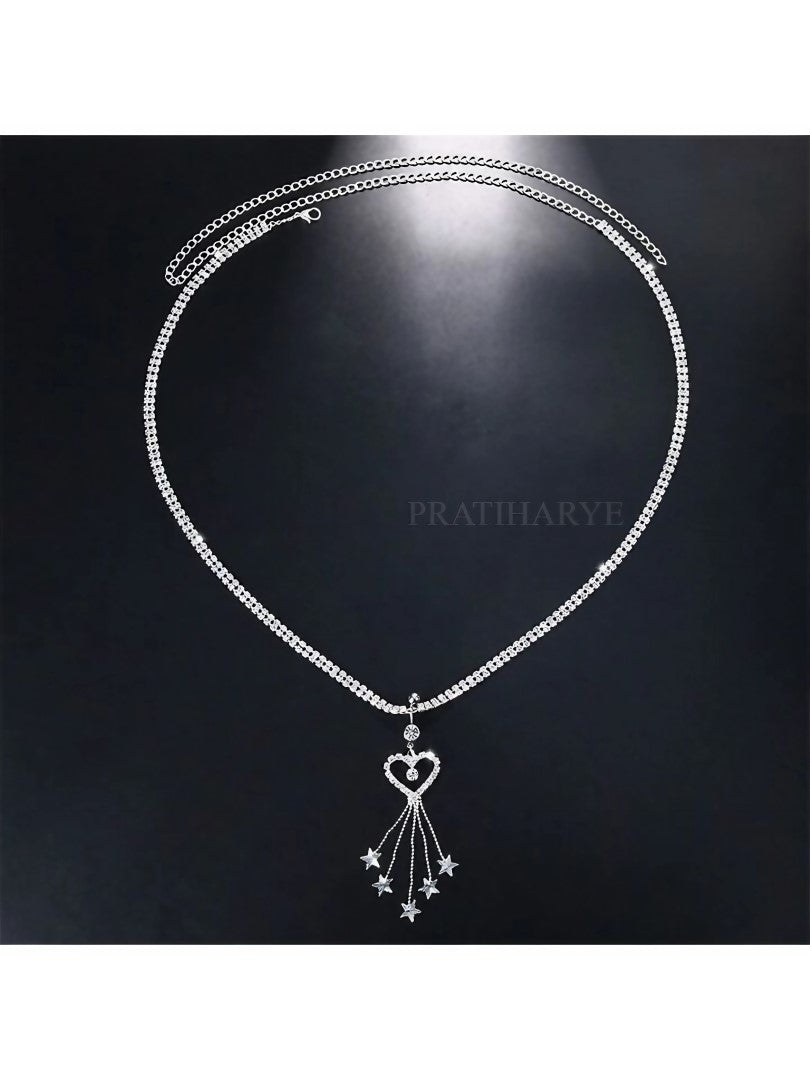 Heart Pendant Kamarbandh/Tummy Chain