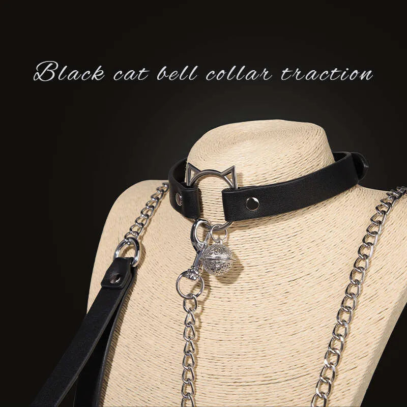 Adjustable Cat Bell Collar Leash