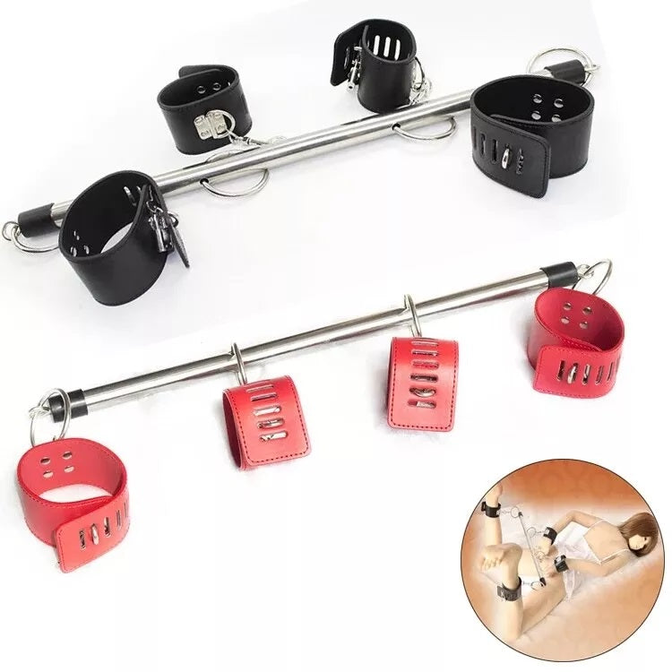 Metal Spreader bar Hand & Ankle Cuffs