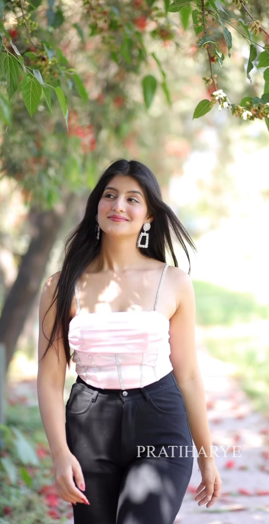 Satin Rhinestone Corset/Top