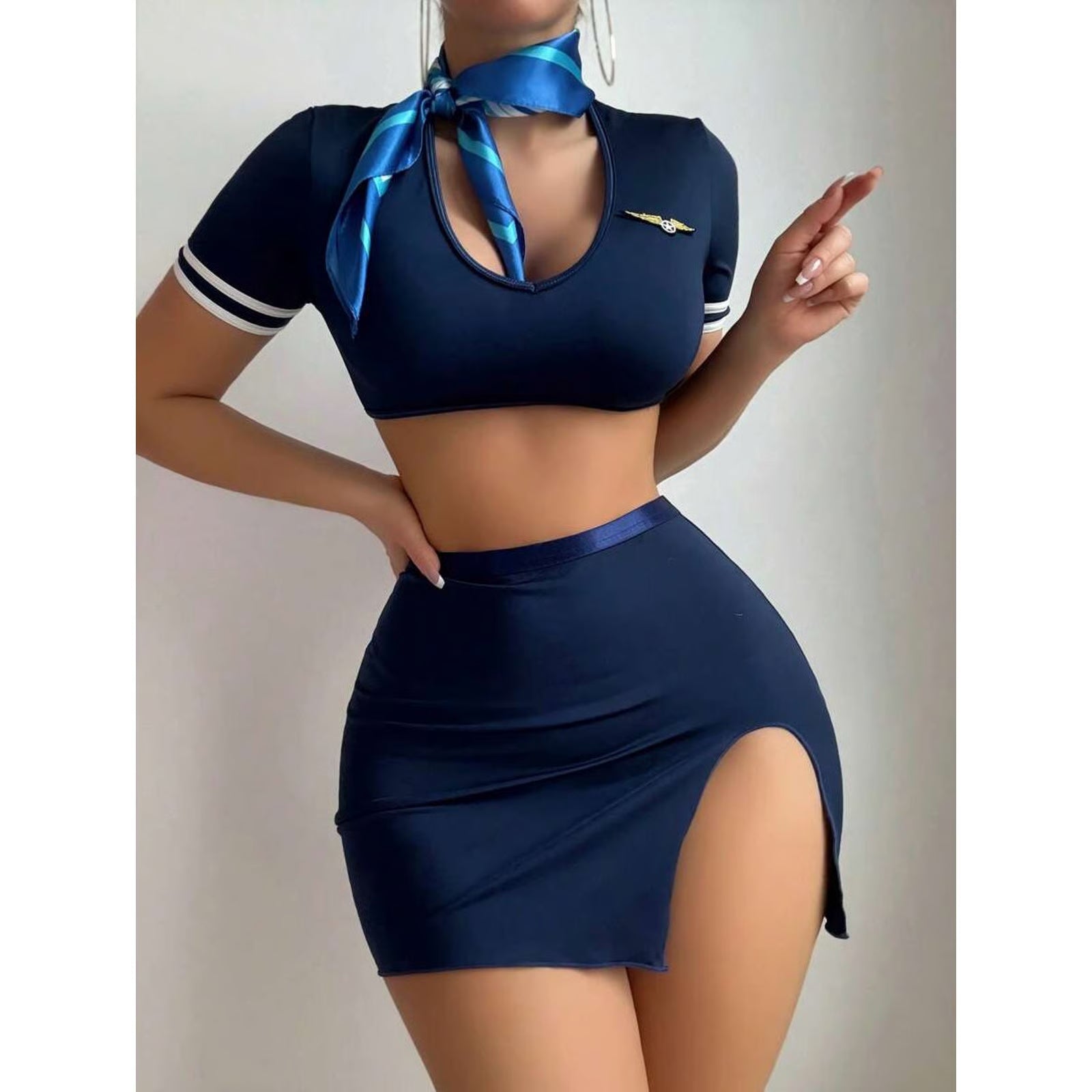 Crew Air Hostess Roleplay Costume
