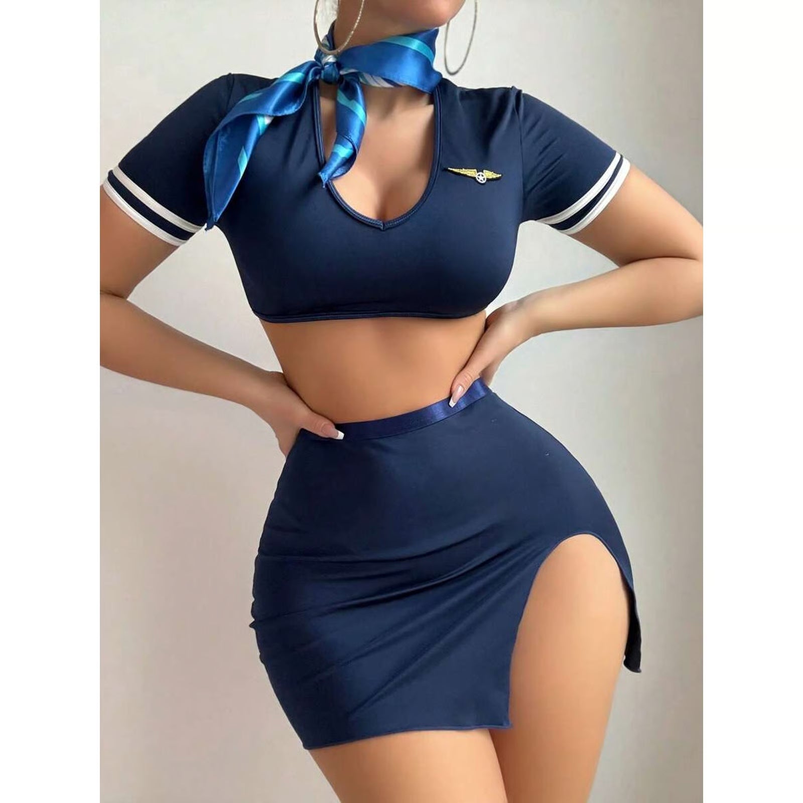 Crew Air Hostess Roleplay Costume